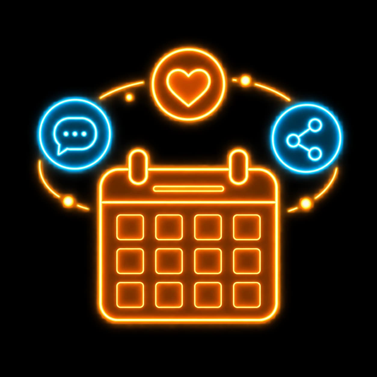 Social Media Planning & Management illustration